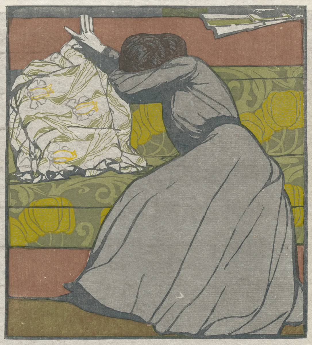 Der Polster (The Cushion) by Max Kurzweil, print, 1903