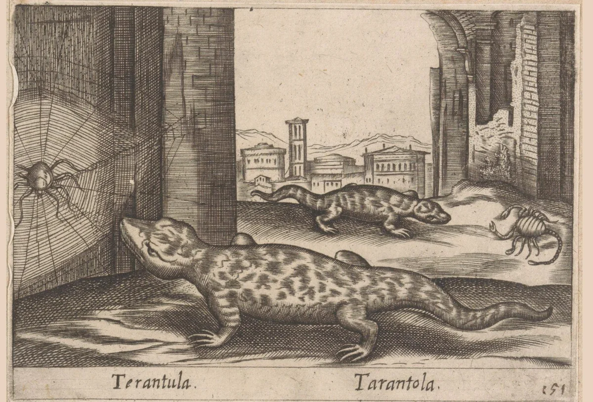 Gekko by Antonio Tempesta, print, 1565-1630
