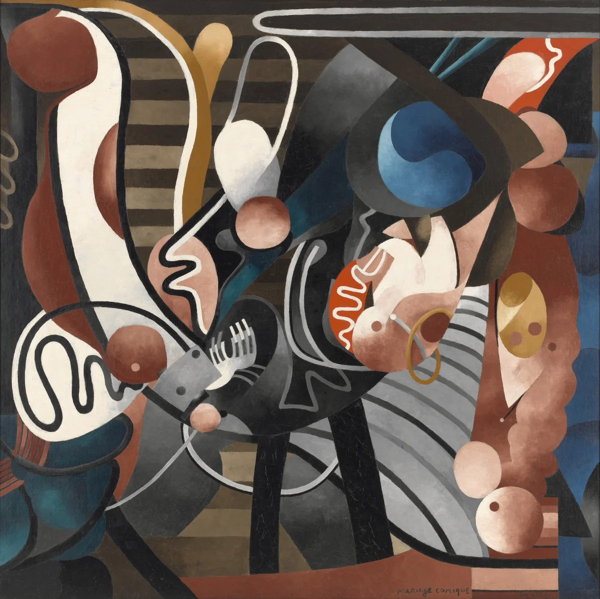 Comic Wedlock by Francis Picabia, painting, 1914