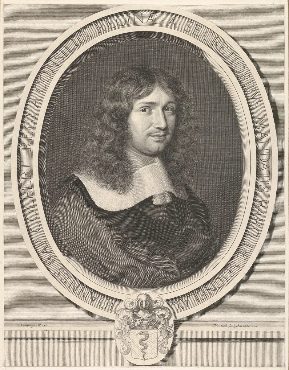 Jean-Baptiste Colbert by Robert Nanteuil, print, 1660