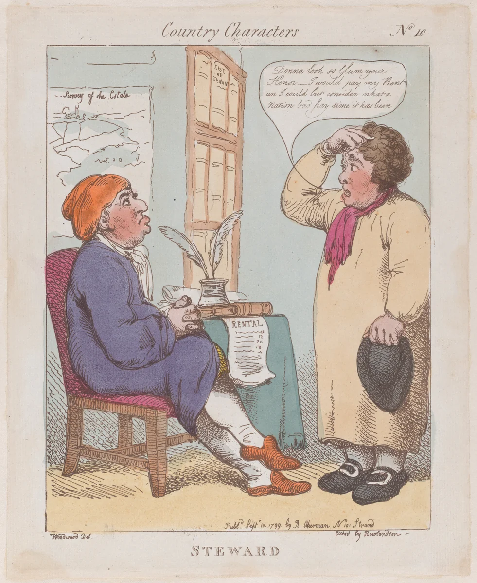 Steward by Thomas Rowlandson, print, 1799