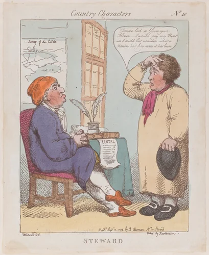 Steward by Thomas Rowlandson, print, 1799