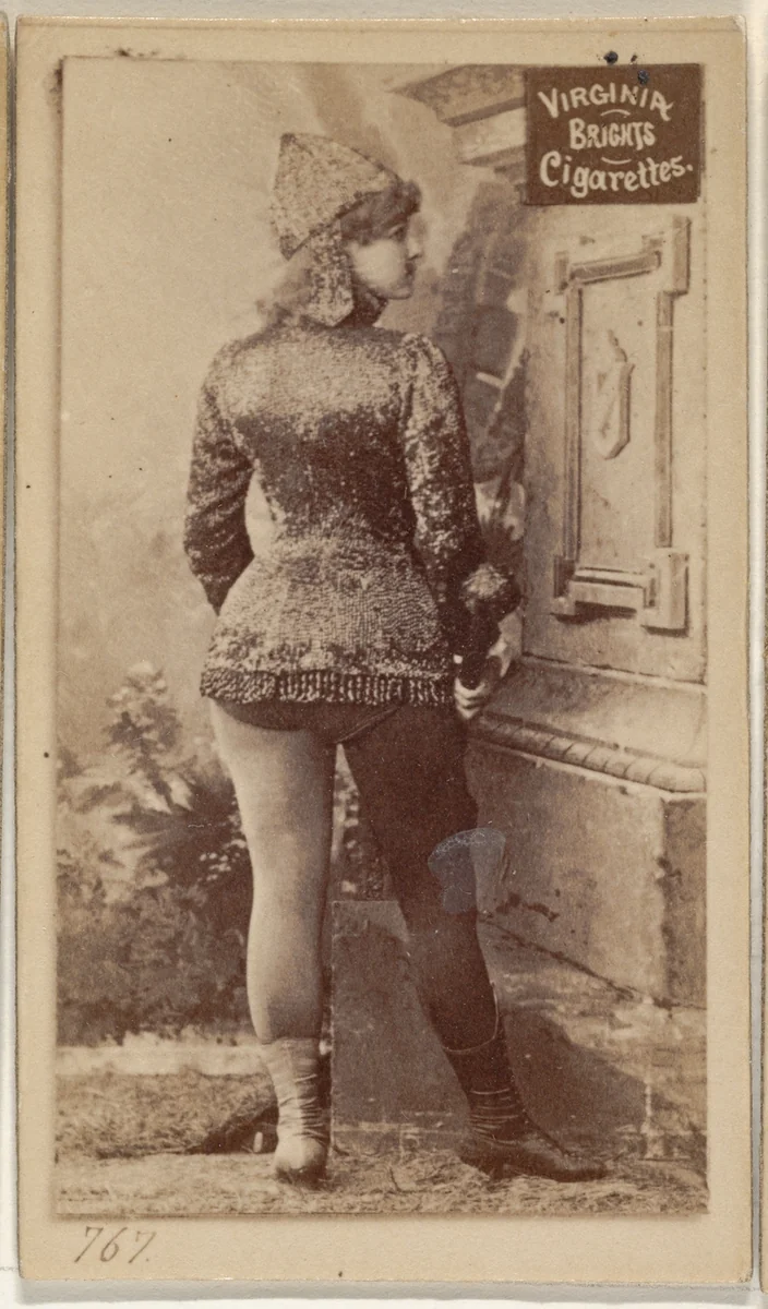 Card 767, from the Actors and Actresses series (N45, Type 2) for Virginia Brights Cigarettes by Allen & Ginter, photograph, 1885-1891