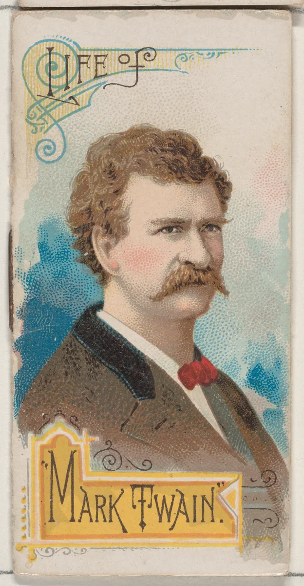 Life of Mark Twain, from the Histories of Poor Boys and Famous People series of booklets (N79) for Duke brand cigarettes by W. Duke, Sons & Co., print, 1888