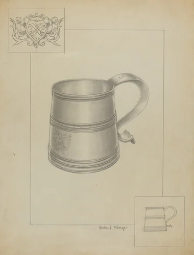 Silver Mug by Michael Fenga, index of american design, 1936