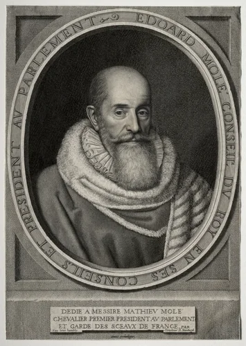 Edouard Molé by Robert Nanteuil, print, 1653
