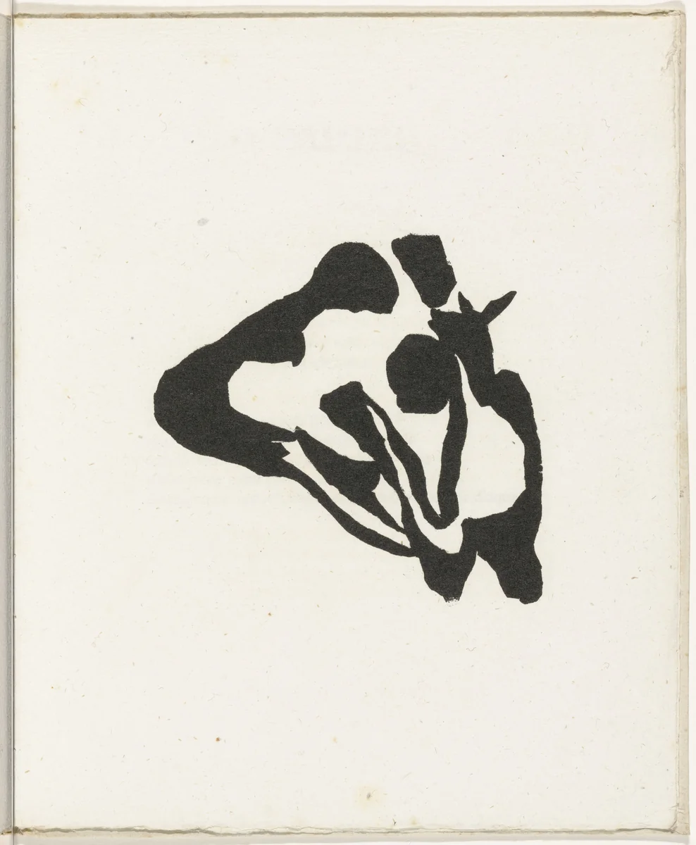 Plate (folio 30) from Cinéma calendrier du coeur abstrait, maisons (Cinema Calendar of the Abstract Heart, Houses) by Jean Arp, illustrated book, 1920