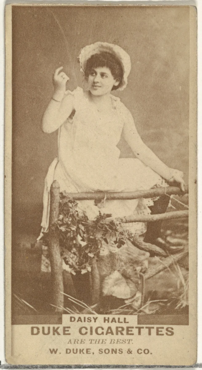 Daisy Hall, from the Actors and Actresses series (N145-7) issued by Duke Sons & Co. to promote Duke Cigarettes by W. Duke, Sons & Co., photograph, 1880-1889