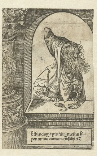 De profeet Joël by Jacob Cornelisz van Oostsanen, print, 1521-1525
