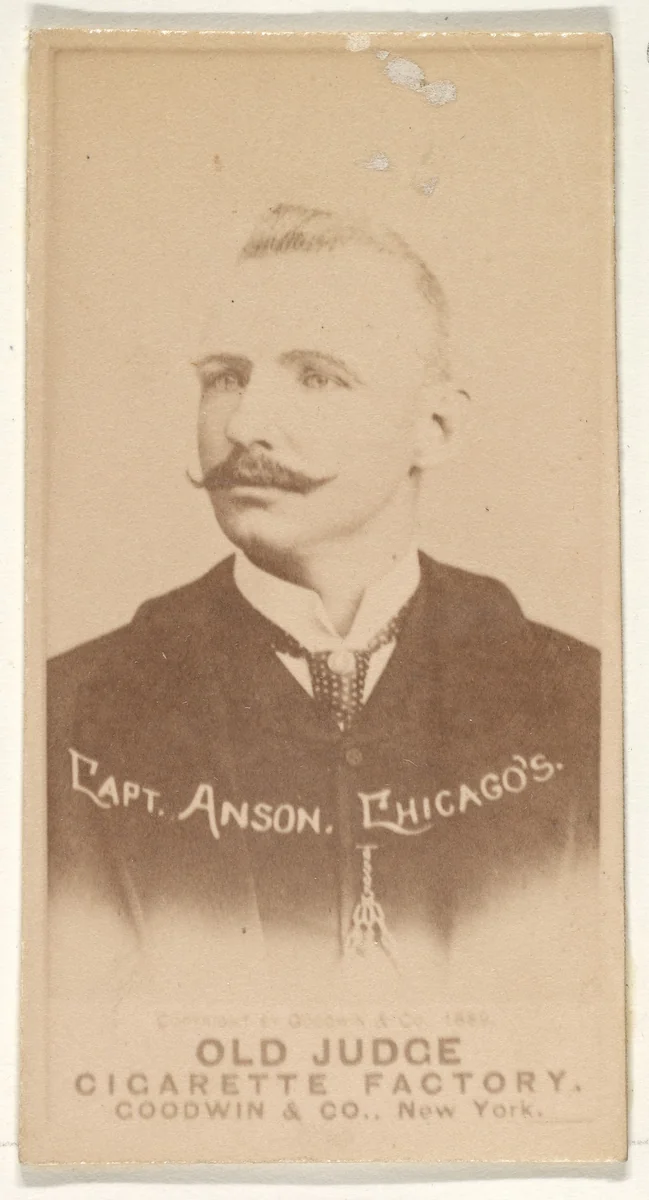 Anson, Captain, Chicago, from the Old Judge series (N172) for Old Judge Cigarettes by Goodwin & Company, photograph, 1887-1890