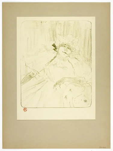 An Old Song, plate five from Yvette Guilbert by Henri de Toulouse-Lautrec, print, 1898