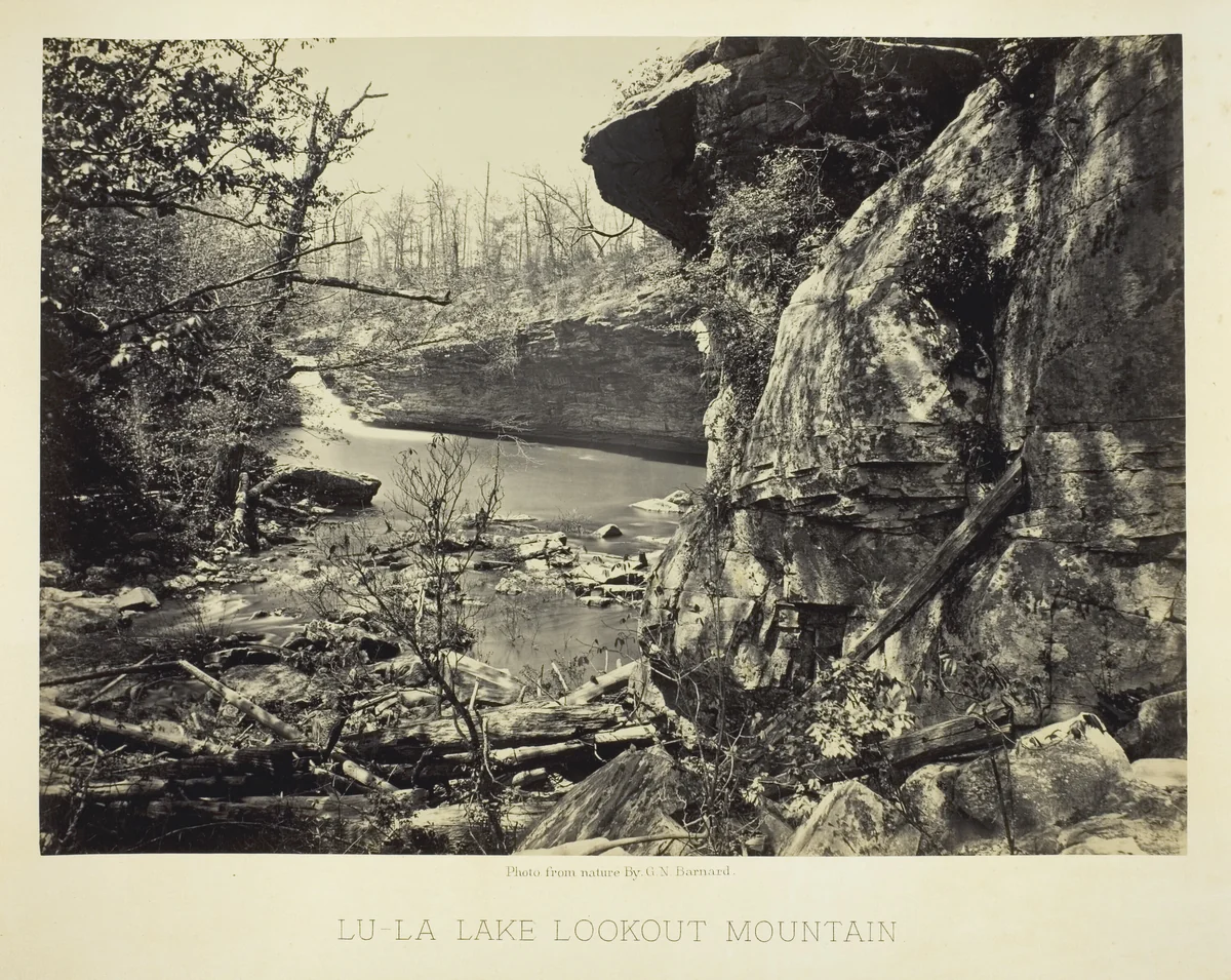 Lu-La Lake Lookout Mountain by George Barnard, photograph, 1864-1866