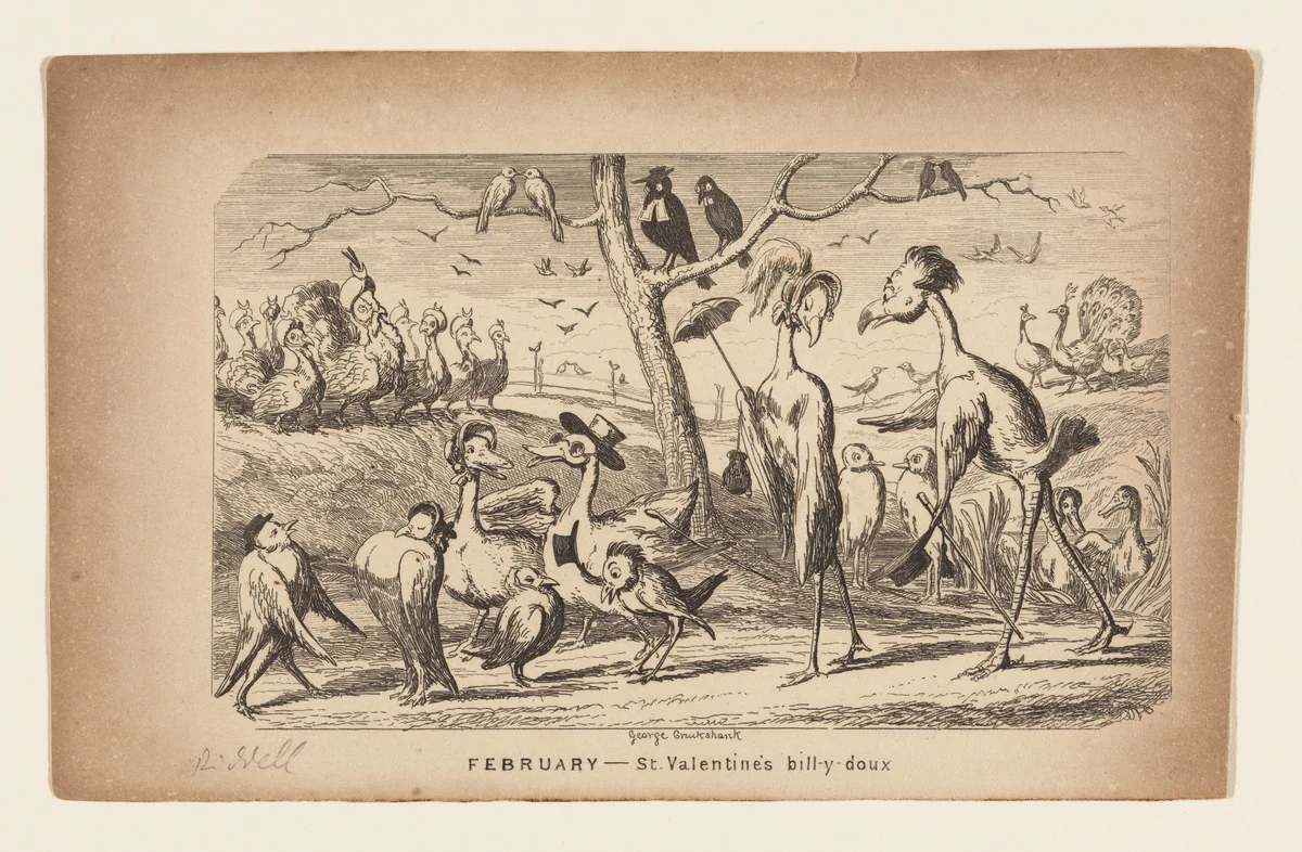Comic Valentine (St. Valentine bill-y doux) by George Cruikshank, other, 1836-1846