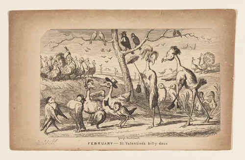 Comic Valentine (St. Valentine bill-y doux) by George Cruikshank, other, 1836-1846
