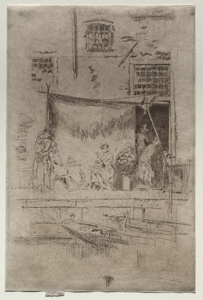 The Fruit Stall by James McNeill Whistler, print, 1879-1880