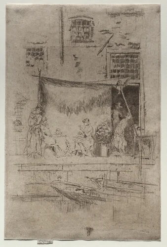 The Fruit Stall by James McNeill Whistler, print, 1879-1880