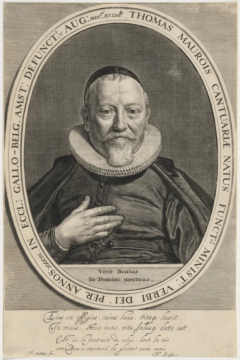 Thomas Maurois by Theodor Matham; David Baudringien, print, 1645-1655