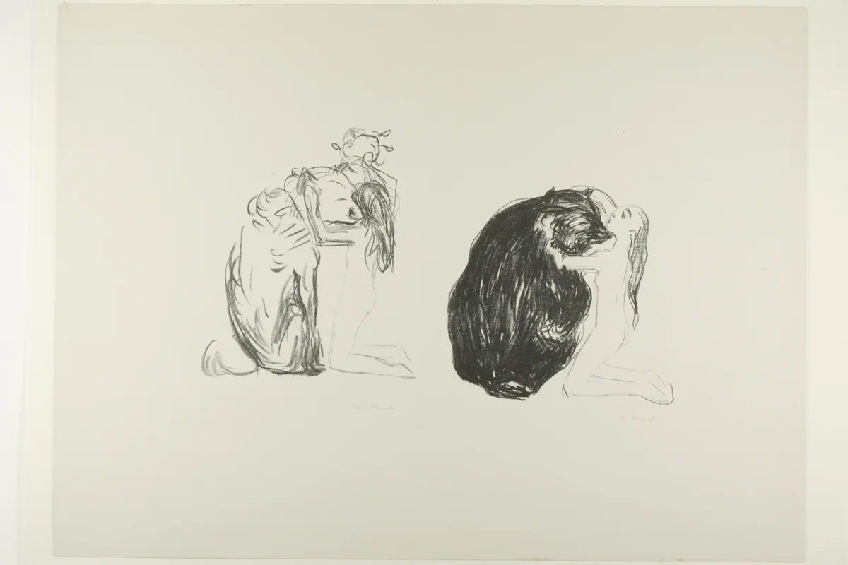 The Bear, from Alpha and Omega by Edvard Munch, print, 1908-1909