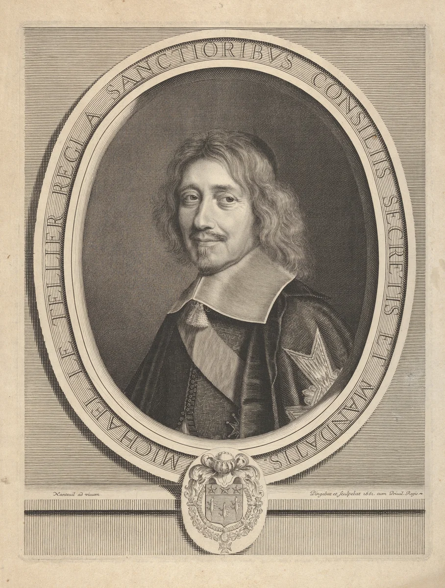 Chancelier Michel IV Le Tellier by Robert Nanteuil, print, 1635-1678