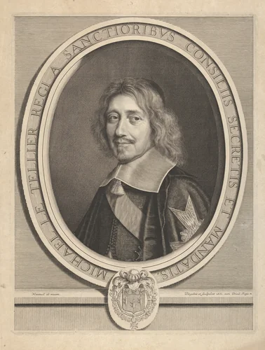 Chancelier Michel IV Le Tellier by Robert Nanteuil, print, 1635-1678