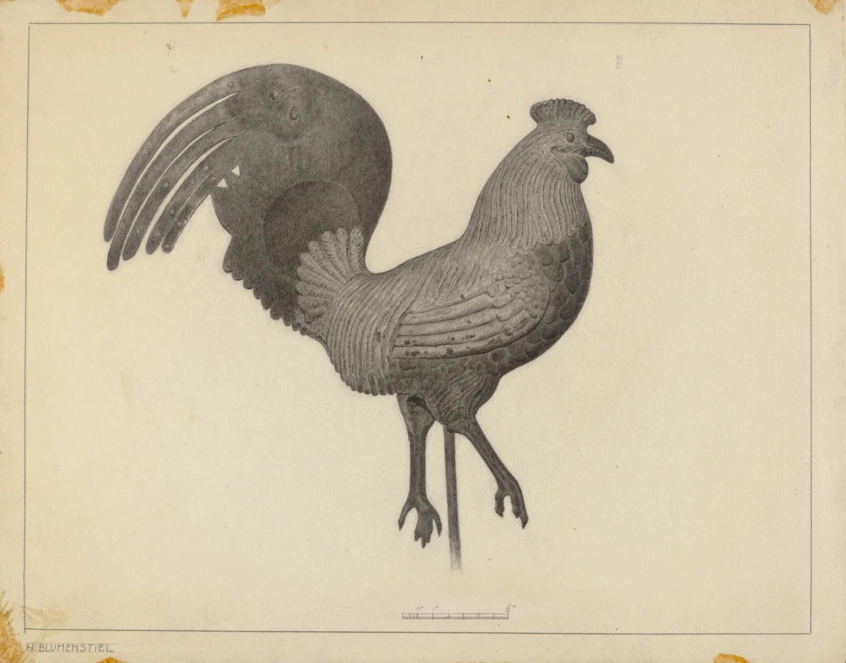 Weather Vane by Helen Alpiner Blumenstiel, index of american design, 1939