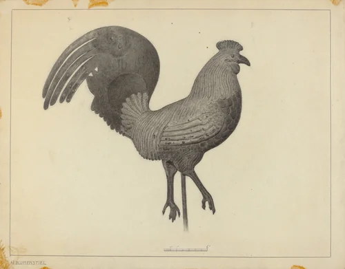 Weather Vane by Helen Alpiner Blumenstiel, index of american design, 1939