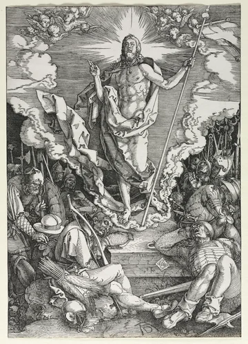 The Resurrection by Albrecht Dürer, print, 1510