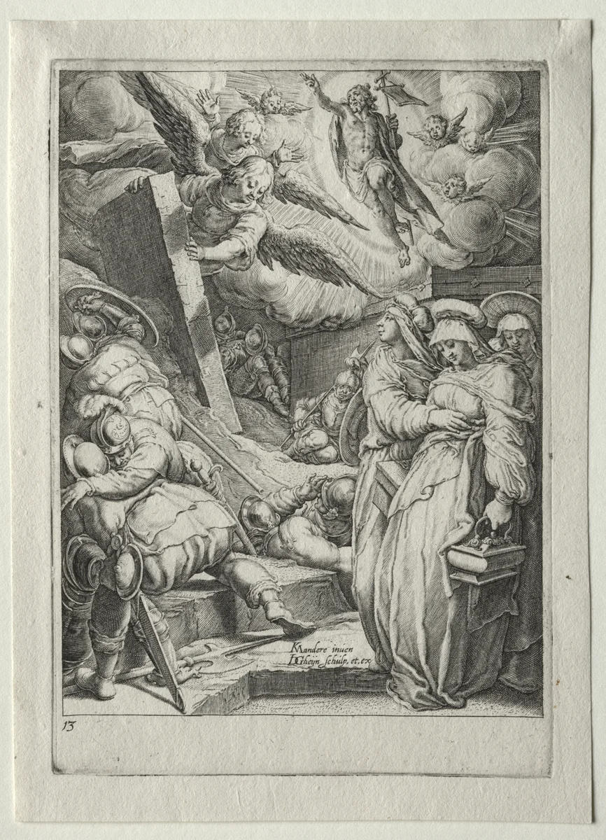 Passion Set: The Resurrection by Jacob de Gheyn II, print, 1596