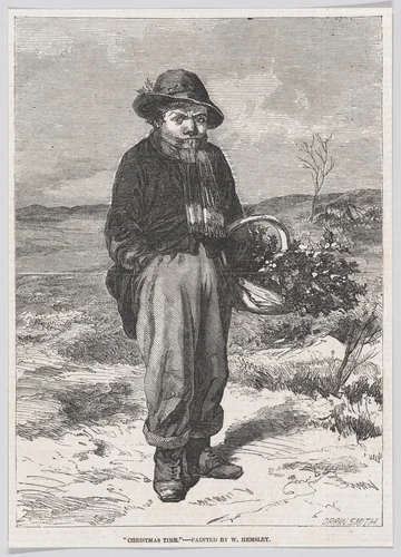 Christmas Time, from "Illustrated London News" by Harvey Orrin Smith, print, 1857