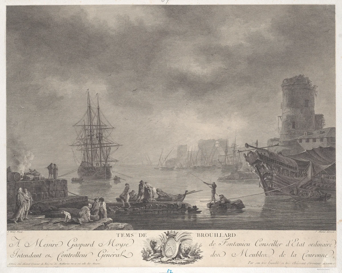 Foggy Weather by Joseph Vernet, print, 1762-1772