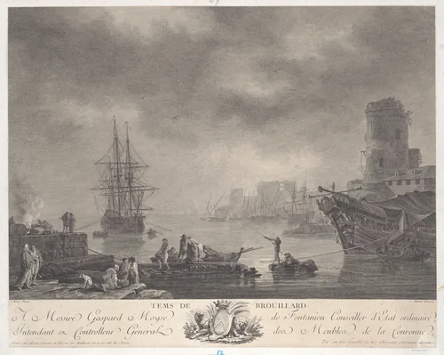 Foggy Weather by Joseph Vernet, print, 1762-1772