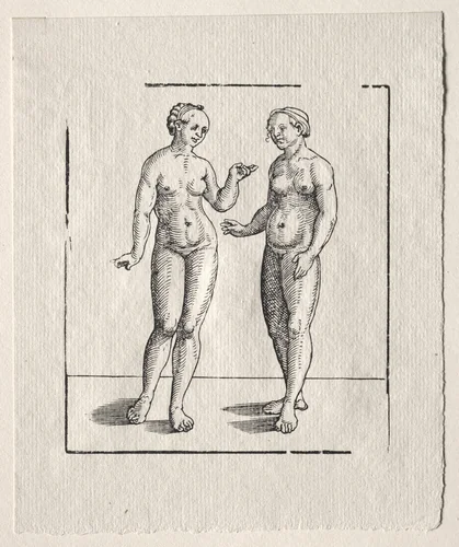 Two Nudes by Erhard Schön, print