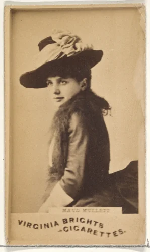 Maud Mullett, from the Actors and Actresses series (N45, Type 1) for Virginia Brights Cigarettes by Allen & Ginter, photograph, 1885-1891