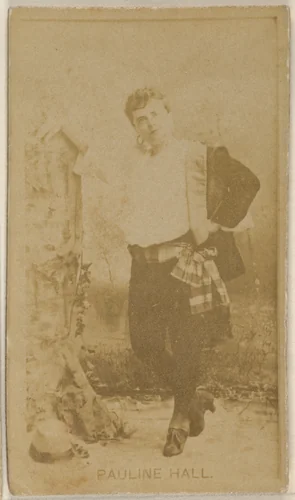 Pauline Hall, from the Actors and Actresses series (N45, Type 8) for Virginia Brights Cigarettes by Allen & Ginter, photograph, 1885-1891