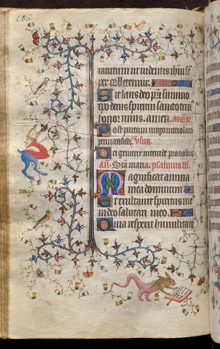 Hours of Charles the Noble, King of Navarre (1361-1425): fol. 93v, Text by Master of the Brussels Initials and Associates, book, 1400-1410