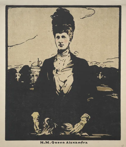 Twelve Portraits (Second Series): H. M. Queen Alexandra by William Nicholson, print, 1902