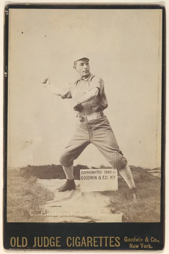 C. Crynan, Pitcher, Chicago, from the series Old Judge Cigarettes by Goodwin & Company, photograph, 1888