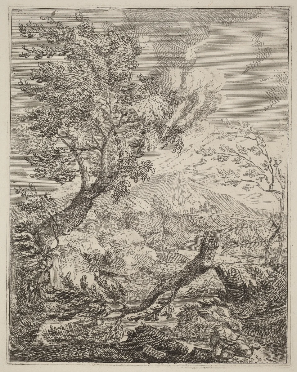 The Withered Tree by Crescenzio Onofri, print, 1696