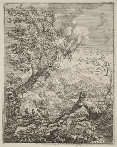The Withered Tree by Crescenzio Onofri, print, 1696