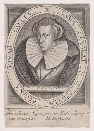 Mary, Queen of Scots by Hans Jacobsen, print, 1618-1628