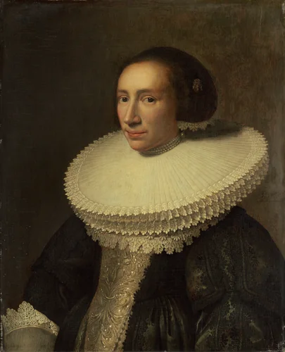 Portrait of a Lady with a Ruff by Michiel van Miereveld, painting, 1638
