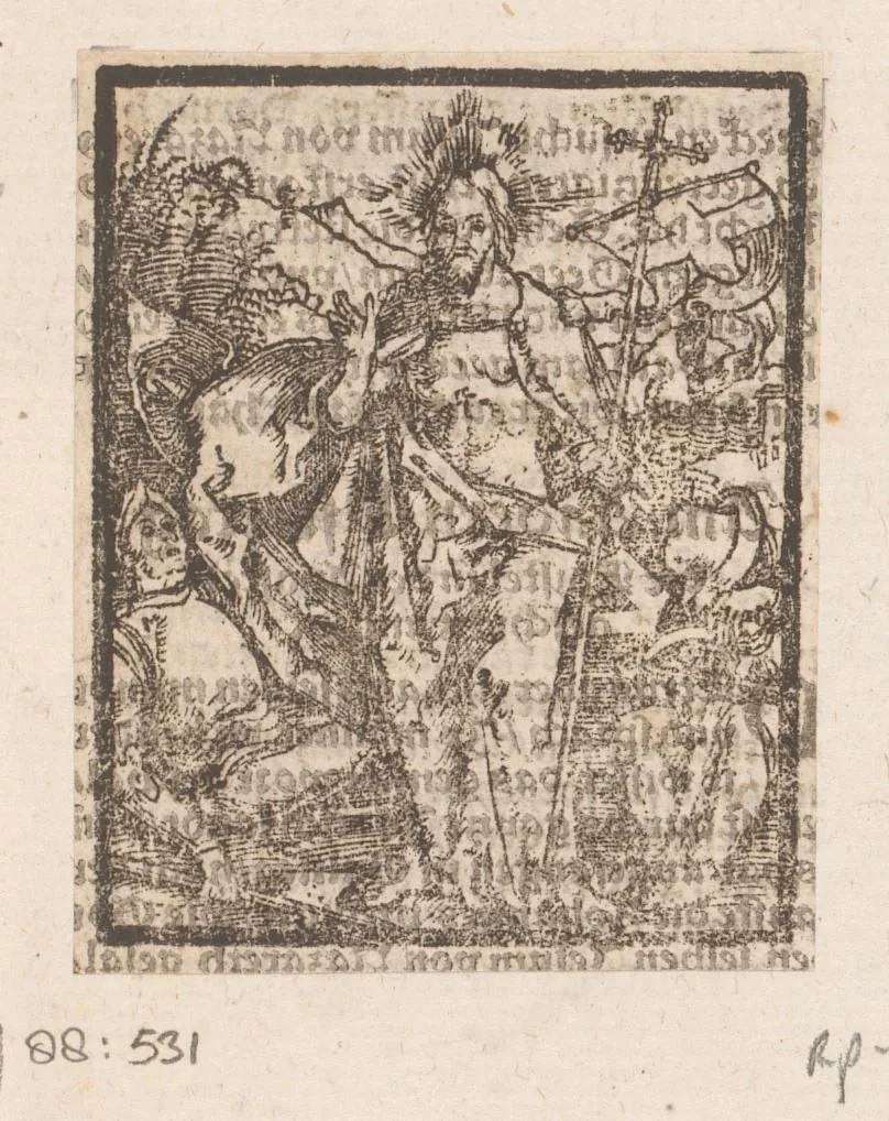 Opstanding van Christus by anonymous, print, 1536