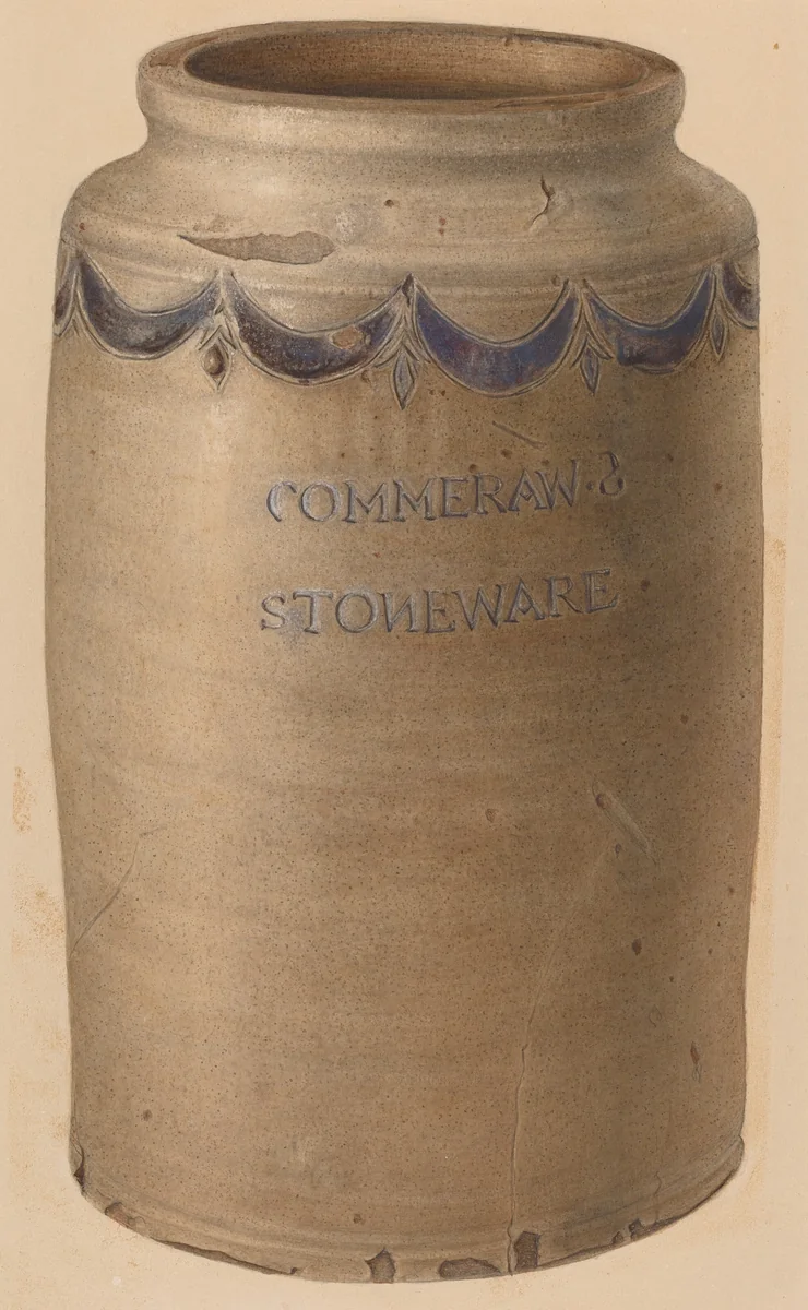 Jar by Isadore Goldberg, index of american design, 1940