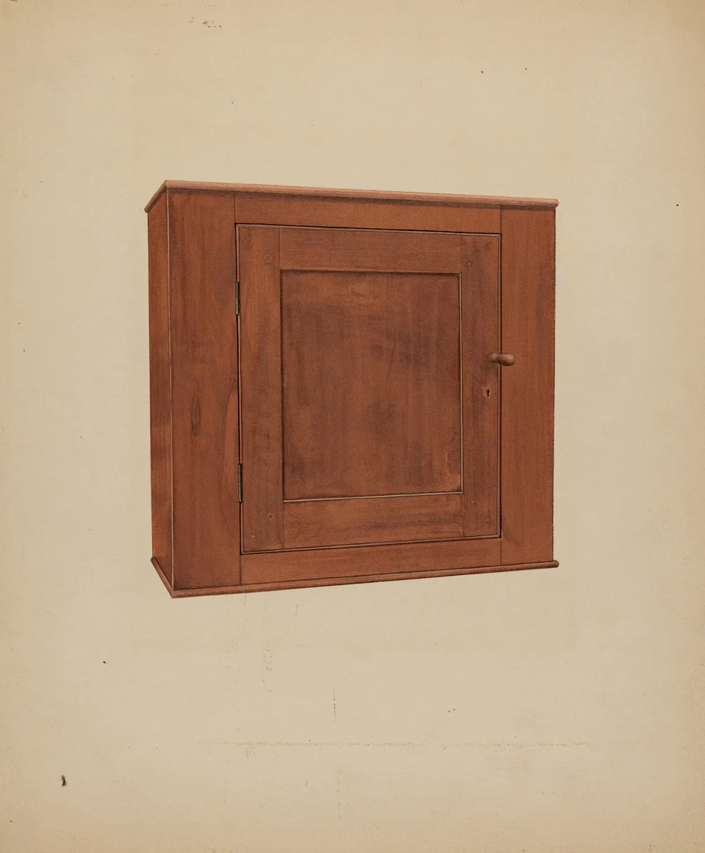 Shaker Medicine Chest by William Paul Childers, index of american design, 1937