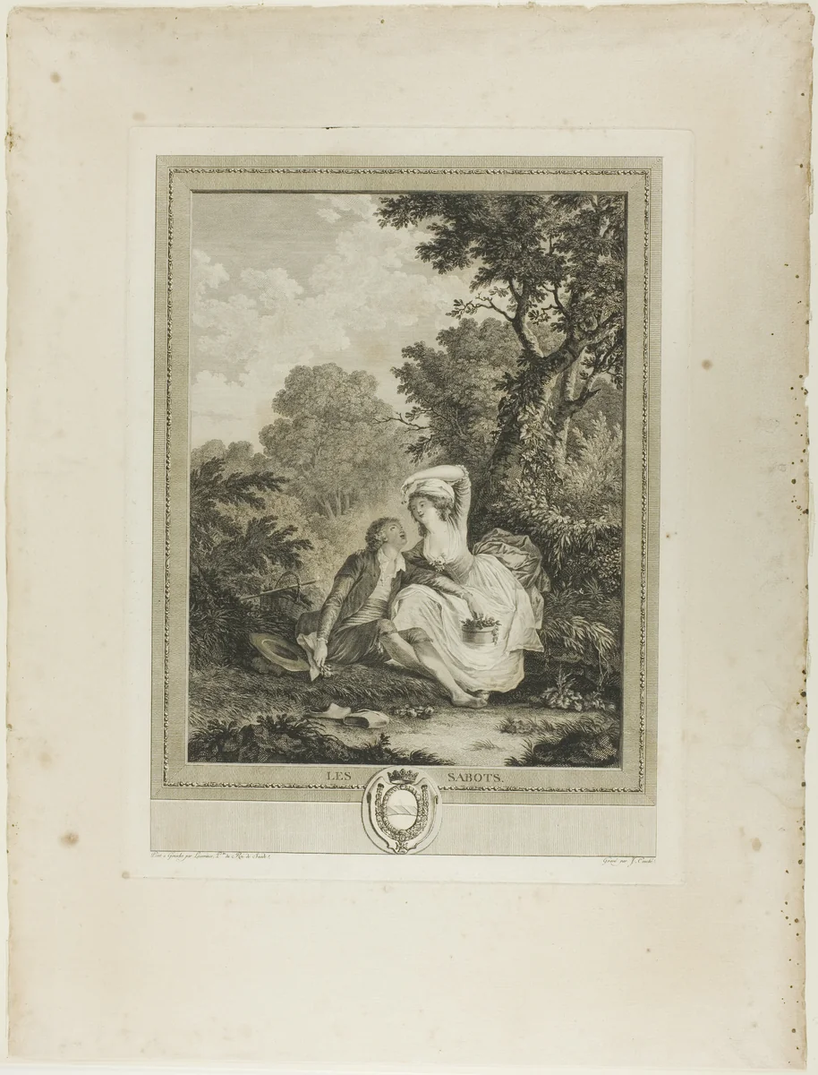 Les Sabots by Jacques Couché, print, 1770-1808