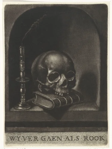 Allegory of Transience by Harmen de Mayer, print, 1651-1701
