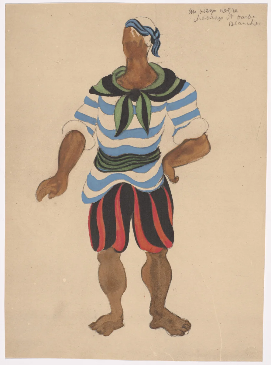 Costume design for the ballet Le Tricorne by Pablo Picasso, illustrated book, 1920