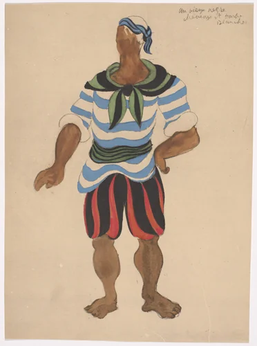 Costume design for the ballet Le Tricorne by Pablo Picasso, illustrated book, 1920