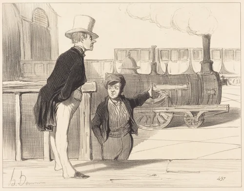 Si ma machine est bonne? je crois bien... by Honoré Daumier, print, 1843