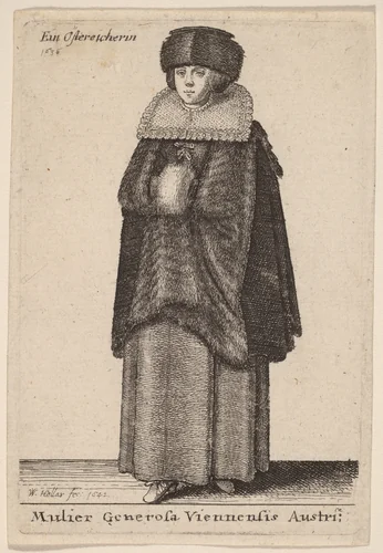 Mulier Generosa Viennensis Austri by Wenceslaus Hollar, print, 1642